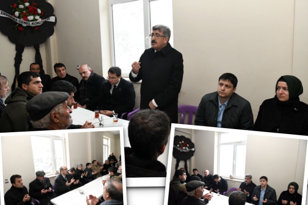 Şehit Güvenlik Korucuları Mantaş-Bulcar-Esen Ailelerine Taziye Ziyareti